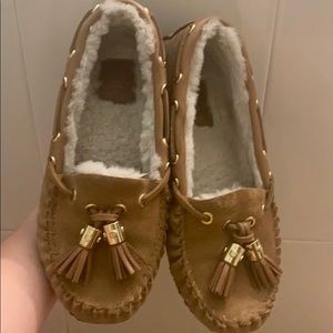 Tory Burch Sherpa moccasins